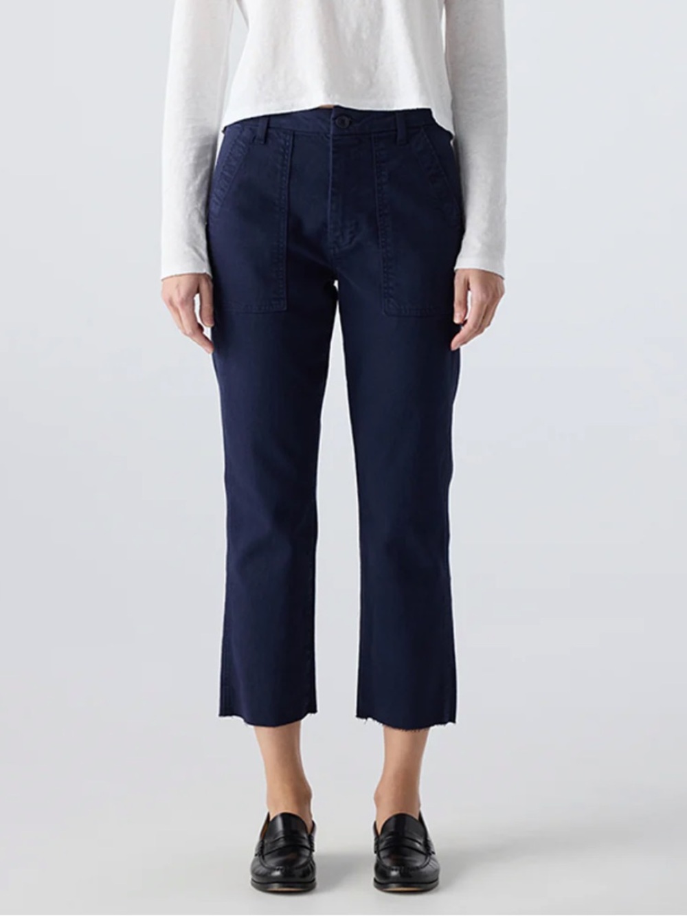 NWT AMO Denim Easy Army Trouser Pant in Navy Blue Size 29